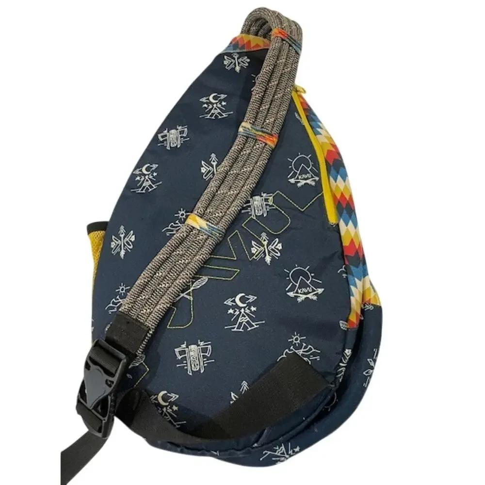 Kavu-Paxton Sling Pack W/Zig Zag Pattern & Graphic Print